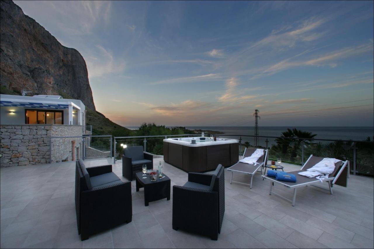 Villa Antonia - Vasca Idromassaggio Terrazza Vista Mare San Vito Lo Capo Eksteriør billede