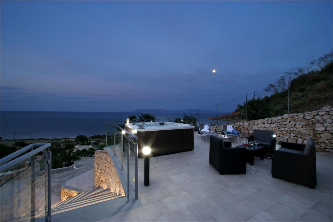 Villa Antonia - Vasca Idromassaggio Terrazza Vista Mare San Vito Lo Capo Eksteriør billede